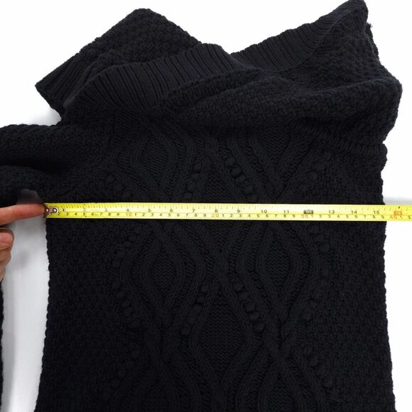 NEW Intermix Wool Dahlia One Shoulder Balloon Sleeve Bobble Cable Knit Sweater - Picture 4 of 7